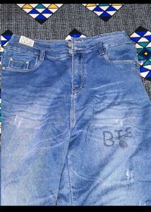 BTS Graphic Wide Leg Jeans