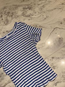 Striped Ribbed Knit Top