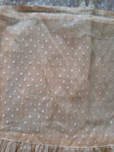 Girl's Cream Colour Net Frock
