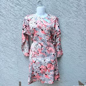 Floral Print Long Sleeve Dress