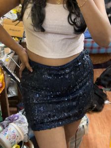 Sparkly Sequin Mini Skirt