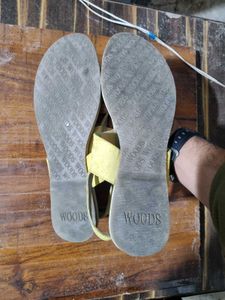 Woods Yellow Thong Sandals