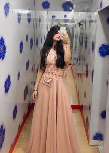 Blush Pink Embroidered Designer Lehenga Set with D