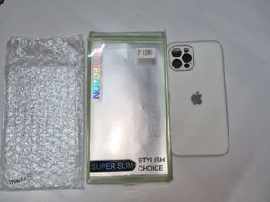 I phone 12 pro back cover with tempered glass