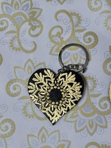 Handcrafted Keychains- Gold(2 )
