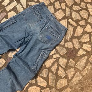 Blue Cargo baggy pants