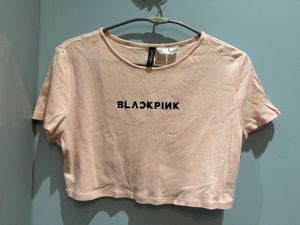 Pink BLACKPINK Cropped T-Shirt