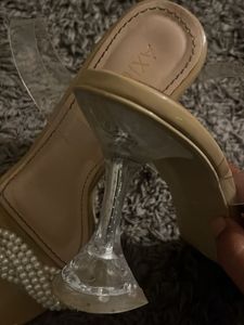 Strappy Pearl Embellished Heels