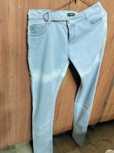 Blue Light Colour Girls Denim Jeans