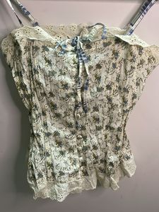Floral Print Corset Top