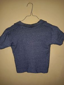 Trendy Collar Crop Top
