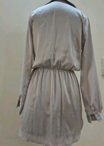 Elegant Satin Wrap Dress