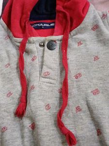 Baby Gap Hoodie - Red &amp; Gray