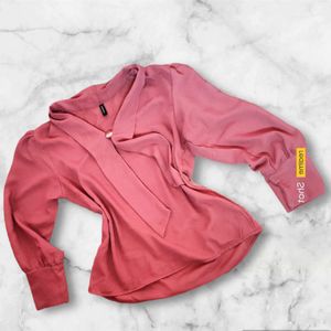 Vero Moda Peach Color Formal  Top (Women's)