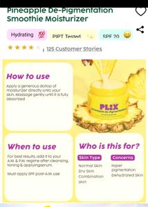 PLIX Pineapple De-Pigmentation Smoothie