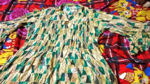 Printed Cotton Blend Kurta Like New