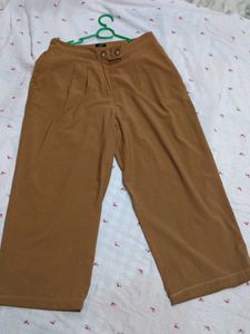 Stylish RIO Wide Leg tan Pants 5 feet female