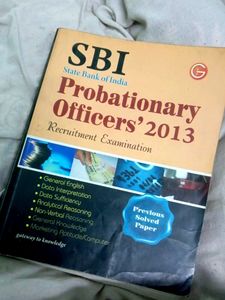 SBI PROBATIONARY OFFICER BOOK
