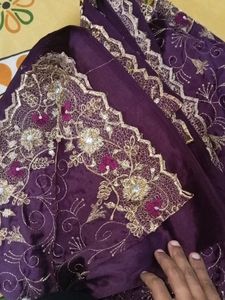 Tread And Stone Work Sari