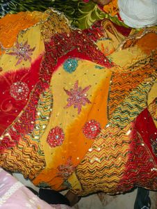 beautiful Georgette lehenga choli dupatta set