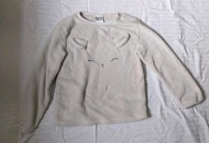 Cozy Fleece Top with Cute Animal Design