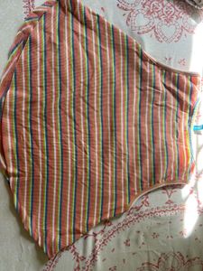 Striped Tank Top with "Newest" Graphic