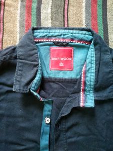 Driftwood Men's Slim Fit Navy Shirt