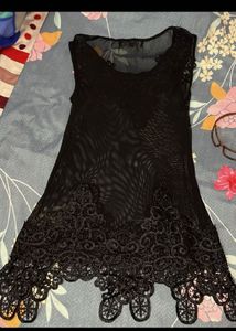 G Collection Black Lace Summer Top
