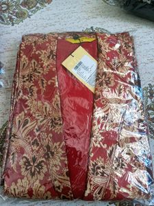 Beautiful Pink Kurta Set with Gold Print