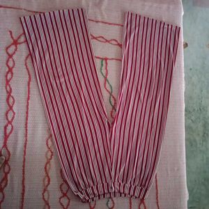 Red & White striped lower /harem pants for girls -