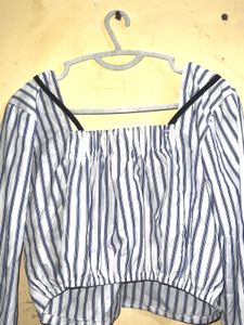 Striped Crop Top