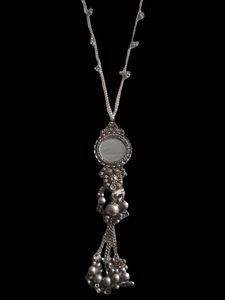 Long Oxidised Necklace Oxidized Chain And Pendant