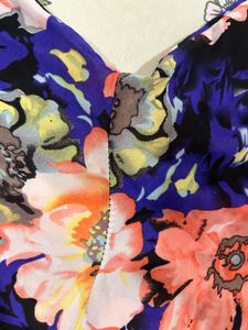 Floral Print Peplum Top