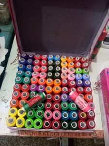 Amito Poly Polyester Threads (100 spools) Multicol