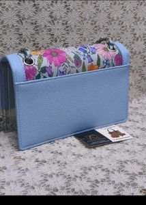 Floral Transparent Chain Sling Bag