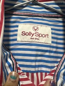 Red And White Line Shirt