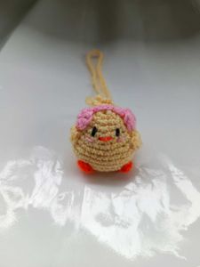 Cute Crochet Chick Charm