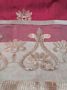 Art Silk Saree With    Blouse