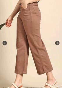 Stylish Wide-Leg Button-Front Pants