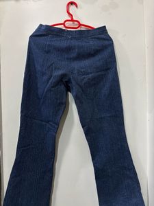 Classic Blue Denim Flare Jeans