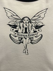 Graphic Ringer Tee Fairy "Always Love"