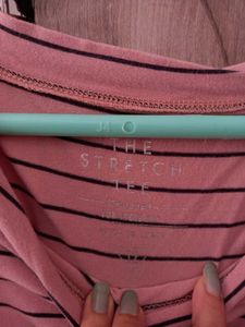 Striped 3/4 Sleeve T-Shirt