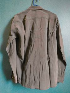 Olive Green Button-Down Shirt