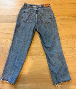Zara Cross waist Straight Leg Jeans