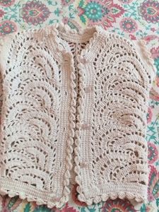 Boho Crochet Button-Up Vest