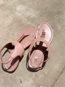 Stylish Pink Flat Sandals