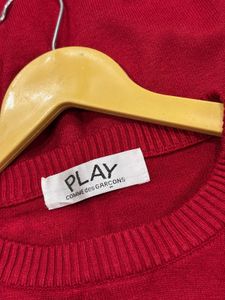 CDG Play Red Heart Sweater