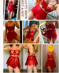 maroon Lace Lingerie