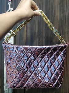 Rose Pink Glossy Bag