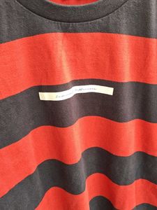 Red &amp; Navy Striped T-Shirt